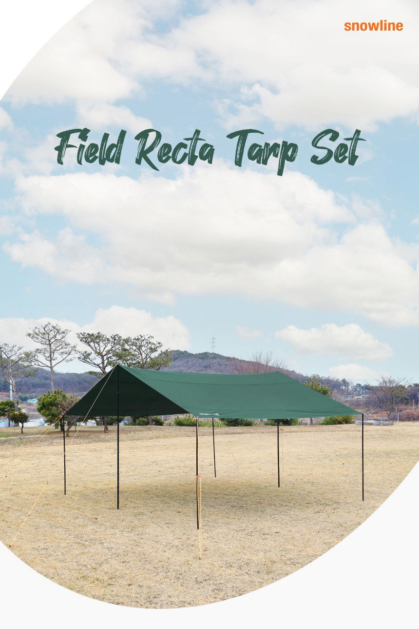 Tấm tăng lều Snowline Field Recta Tarp Set L SNG5ULP009 Green